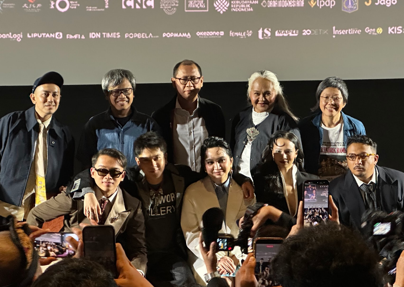 Acara Press Conference dan Press Screening Film di Kawasan Kuningan pada Senin (1/6).