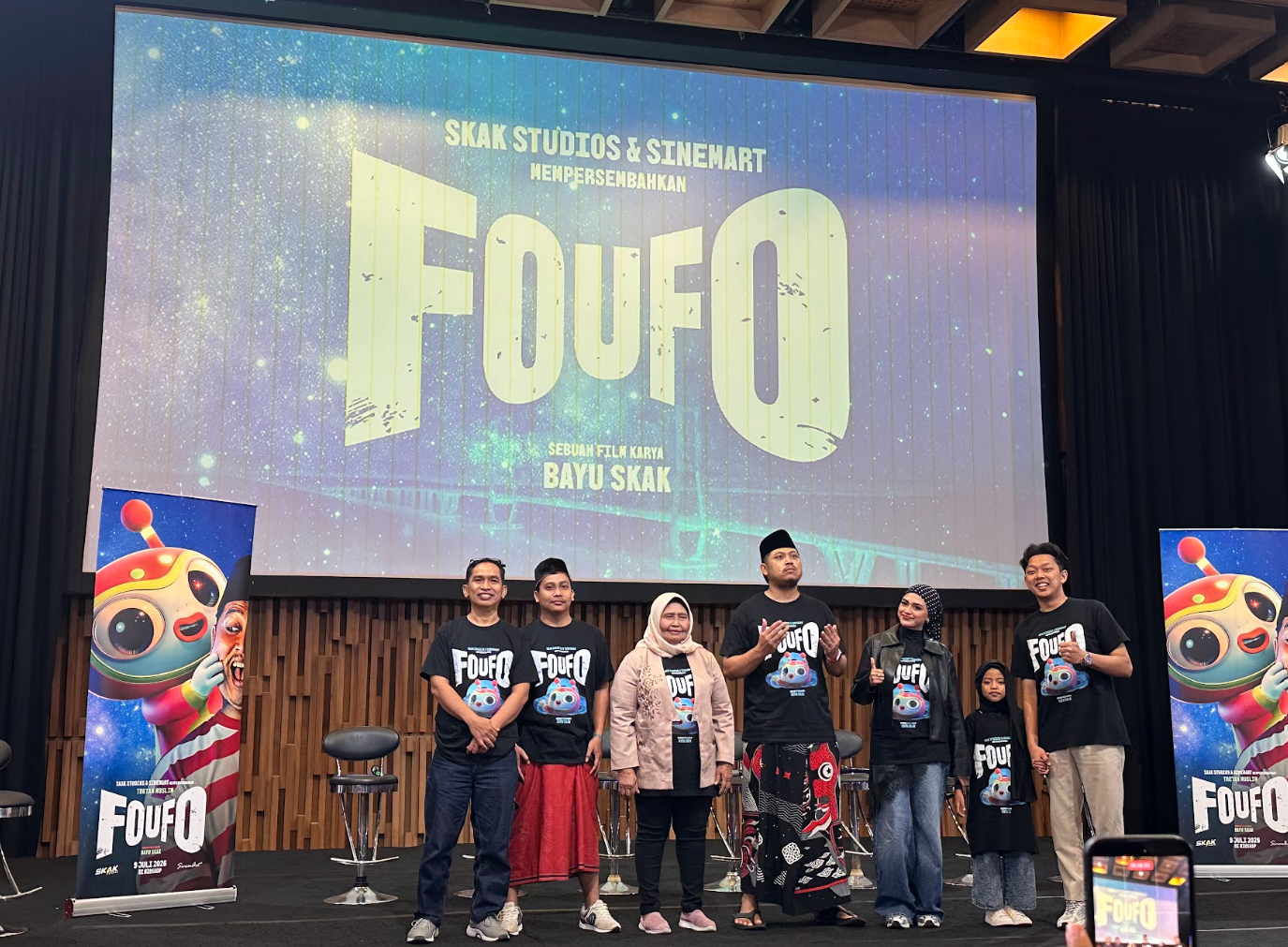Cast and crew 'Foufo' saat Konferensi Pers di kawasan Senayan pada Juni 2026.
